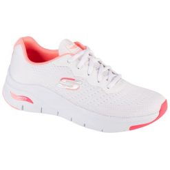 Dorosły obuwie sportowe Skechers Arch Fit-Infinity Cool, Biały. Białe buty sportowe na co dzień damskie Skechers, bez wzorów, trekkingowe. Za 399.99 zł.
