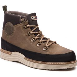 Kozaki NAPAPIJRI - Edmund 17843023 Dark Beige N108. Brązowe buty zimowe męskie Napapijri, z materiału, bez zapięcia. W wyprzedaży za 349.00 zł.