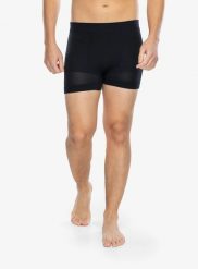 Bokserki termoaktywne męskie Ortovox 120 Comp Light Boxer. Czarne bokserki męskie ORTOVOX, bez wzorów, z materiału. Za 186.99 zł.