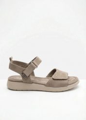 Sandały Tamaris. Brązowe sandały damskie bonprix, bez wzorów, bez obcasa. Za 179.99 zł.