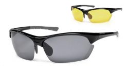 Okulary Arctica Zoom S-312 rowerowe. Czarne okulary przeciwsłoneczne męskie ARCTICA, z gumy. Za 179.00 zł.