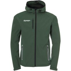 Kurtka softshell Kempa. Czarne kurtki męskie KEMPA, m, bez wzorów, z softshellu, sportowe, bez kaptura. W wyprzedaży za 388.45 zł.