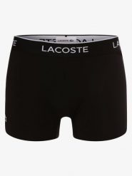 Lacoste Obcisłe bokserki pakowane po 3 szt. Mężczyźni Bawełna czarny, L. Czarne bokserki męskie Lacoste, bez wzorów, z bawełny. Za 209.95 zł.