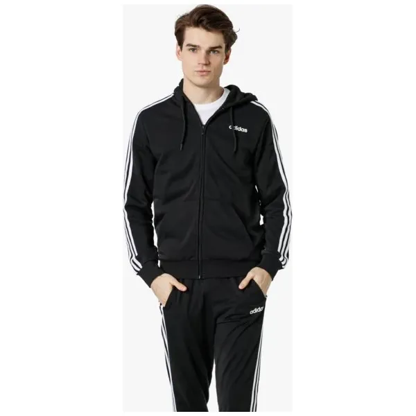 Adidas Bluza E 3S Fz Ft , czarny, rozmiar XXL. Czarne bluzy sportowe męskie Adidas, m, z bawełny. W wyprzedaży za 199.99 zł.