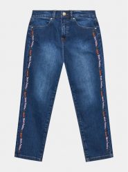 Guess Jeansy J3YA11 D4CA0 Granatowy Regular Fit. Niebieskie spodnie dziewczęce Guess, z jeansu. Za 139.99 zł.