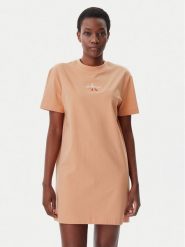 Calvin Klein Jeans Sukienka codzienna Gradient Monologo J20J225273 Koralowy Relaxed Fit. Pomarańczowe sukienki damskie Calvin Klein Jeans, na co dzień, l, bez wzorów, z bawełny, bez kołnierzyka, bez ramiączek, proste. Za 189.99 zł.