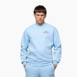 Bluza męska Pitbull Sampson Crewneck Sweatshirt. Niebieskie bluzy bez kaptura męskie PITBULL, m, z bawełny. Za 239.99 zł.