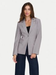 ONLY Marynarka Raven 15357457 Szary Slim Fit. Szare marynarki i żakiety damskie Only, bez wzorów, z syntetyku. Za 159.99 zł.