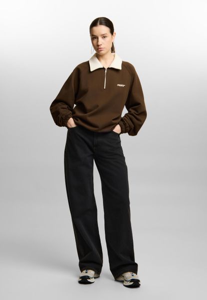 Bluza sportowa damska Prosto Coach bez kaptura. Brązowe bluzy bez kaptura damskie Prosto., m, z dzianiny. Za 254.99 zł.