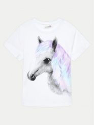Coccodrillo T-Shirt WC4143205VGC Biały Regular Fit. Białe koszulki dziewczęce COCCODRILLO, bez wzorów, z bawełny, bez ramiączek. Za 29.99 zł.