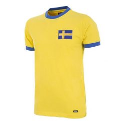 Koszulka retro piłkarska dla dorosłych - Szwecja Lata 70 - Żółta. Żółte t-shirty sportowe męskie COPA FOOTBALL, bez ramiączek, do piłki nożnej. Za 255.58 zł.