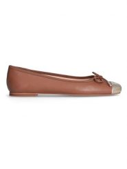 Liu Jo Skórzane baleriny w kolorze jasnobrązowym rozmiar: 37. Brązowe baleriny damskie Liu Jo, bez wzorów, bez obcasa. Za 214.19 zł.