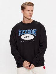 Reebok Bluza Archive Essentials II0696 Czarny Regular Fit. Czarne bluzy bez kaptura męskie Reebok, l, z syntetyku. Za 169.99 zł.