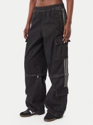 Adidas Jeansy KQ6480 Czarny Oversize. Czarne jeansy damskie Adidas. Za 599.99 zł.