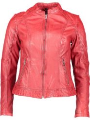 7eleven Skórzana kurtka "Colin" w kolorze czerwonym rozmiar: 42. Czerwone kurtki damskie 7eleven, bez wzorów, z materiału, bez kaptura. Za 594.45 zł.