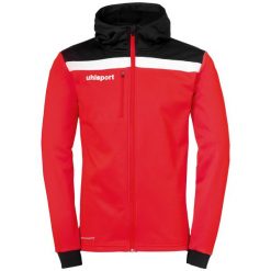 Kurtka Uhlsport Offense 23. Niebieskie kurtki damskie UHLSPORT, bez wzorów, z polaru, sportowe, z kapturem. W wyprzedaży za 229.00 zł.