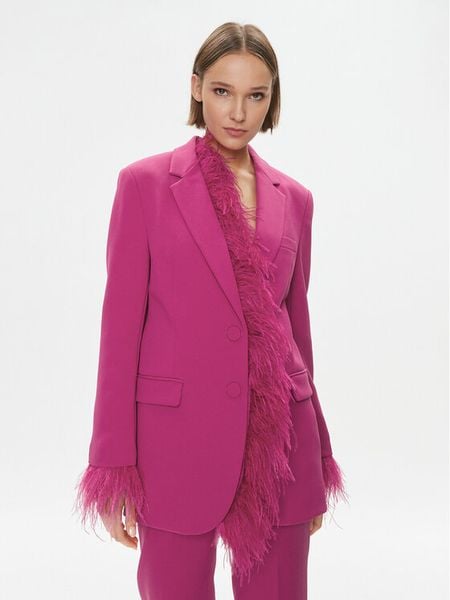 MICHAEL Michael Kors Marynarka MH3106L3GZ Różowy Boyfriend Fit. Czerwone marynarki i żakiety damskie MICHAEL Michael Kors, l, bez wzorów, z syntetyku. Za 1,609.00 zł.