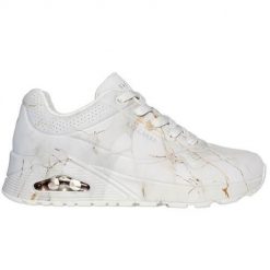 Buty do chodzenia damskie Skechers Street Uno. Białe obuwie treningowe damskie Skechers, na fitness i siłownię. Za 481.00 zł.
