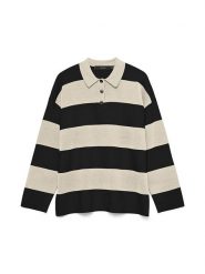 Vero Moda Sweter w kolorze beżowo-czarnym rozmiar: S. Brązowe swetry klasyczne damskie Vero Moda, s, bez kołnierzyka. Za 122.38 zł.