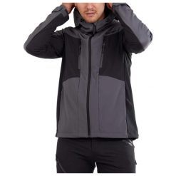 Kurtka softshell męska Fundango Rauris Softshell. Czarne kurtki męskie Fundango, m, bez wzorów, z softshellu, bez kaptura. Za 519.90 zł.