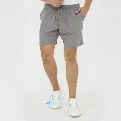 Męskie spodenki sportowe F7 ciemnoszare. Szare szorty męskie Legea, l, z bawełny, na fitness i siłownię. Za 68.00 zł.
