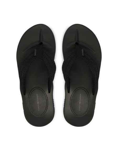 Tommy Hilfiger Japonki Molded Padded Hilfiger B Sandal FM0FM05901 Czarny. Czarne klapki i japonki męskie Tommy Hilfiger, z materiału. Za 188.99 zł.