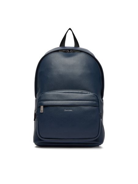 Calvin Klein Plecak podróżny Raised Round Backpack LV04D3155G Granatowy. Niebieskie plecaki męskie CALVIN KLEIN, bez wzorów, ze skóry. Za 649.99 zł.