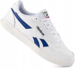 Męskie buty sportowe Reebok Court Advance. Białe buty sportowe na co dzień męskie Reebok, z materiału, bez zapięcia, trekkingowe. Za 229.00 zł.
