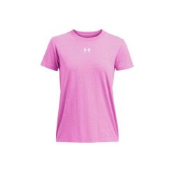 Koszulka damska Under Armour Rival Core SS. Czerwone bluzki sportowe damskie Under Armour, s, bez wzorów, bez ramiączek. Za 79.99 zł.