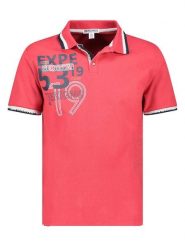 Geographical Norway Koszulka polo "Krug" w kolorze czerwonym rozmiar: XL. Czerwone koszulki polo męskie Geographical Norway, xl, bez wzorów, z bawełny, bez ramiączek. Za 83.62 zł.