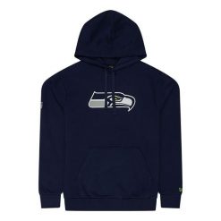 Bluza z kapturem Seahawks NFL. Niebieskie bluzy z kapturem męskie New Era, m, z bawełny. Za 186.50 zł.