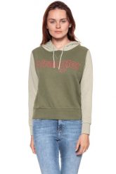 BLUZA WRANGLER DAMSKA KABEL HOODIE DUSTY OLIVE W6078HQ45 112130447. Zielone bluzy z kapturem damskie Wrangler, s. W wyprzedaży za 69.99 zł.