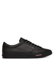 Tommy Hilfiger Tenisówki Vulc Core Rwb Long Lace Lth FM0FM05814 Czarny. Czarne trampki i tenisówki męskie Tommy Hilfiger, bez wzorów, ze skóry, bez zapięcia. Za 369.99 zł.