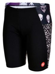 Arena Kąpielówki w kolorze czarno-fioletowym rozmiar: 152. Czarne kąpielówki męskie Arena, bez wzorów, z materiału. Za 95.69 zł.