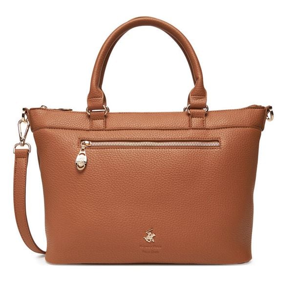 Torebka Beverly Hills Polo Club. Brązowe torebki klasyczne damskie Beverly Hills Polo Club, bez wzorów, bez dodatków. Za 229.99 zł.