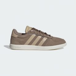 BUTY BREAKNET SLEEK. Białe buty sportowe na co dzień damskie Adidas, bez wzorów, z materiału. Za 259.00 zł.