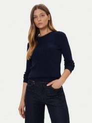 MICHAEL Michael Kors Sweter MF561CJ33D Granatowy Slim Fit. Niebieskie swetry klasyczne damskie MICHAEL Michael Kors, s, z wiskozy, bez kołnierzyka. Za 769.99 zł.
