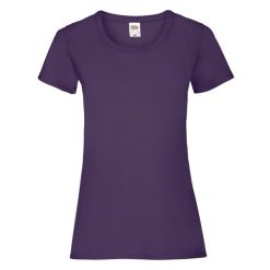 Koszulka Damska Valueweight. Fioletowe bluzki damskie Fruit of the Loom, s, bez wzorów, sportowe, bez kołnierzyka, bez ramiączek. Za 30.99 zł.