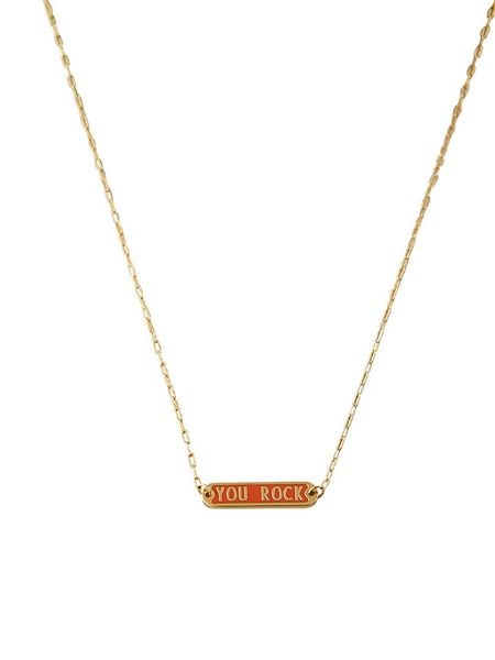 Design Letters Pozłacany naszyjnik "You Rock" - dł. 45 cm rozmiar: onesize. Czerwone naszyjniki damskie Design Letters, pozłacane. Za 89.45 zł.