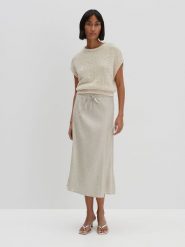 Someday Spódnica "Oflow" w kolorze kremowym rozmiar: 38. Brązowe spódniczki damskie Someday, bez wzorów, z podwyższonym stanem, maxi. Za 187.99 zł.