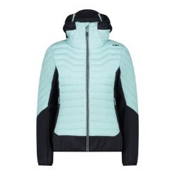 Kurtka damska turystyczna CMP 34Z2486. Czarne kurtki damskie CMP, na zimę, xs, bez wzorów, bez kaptura. Za 619.99 zł.