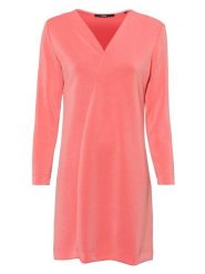 Zero Sukienka w kolorze koralowym rozmiar: 38. Czerwone sukienki damskie zero, na co dzień, bez wzorów, bez kołnierzyka, bez ramiączek, mini, proste. Za 52.30 zł.
