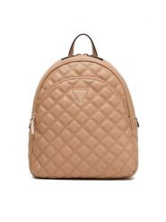 Guess Plecak Giully II HWQG96 73320 Beżowy. Brązowe plecaki damskie Guess, z aplikacjami, ze skóry. Za 439.99 zł.