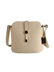 Lia Biassoni Skórzana torebka w kolorze beżowym - 29 x 26 x 12 cm rozmiar: onesize. Brązowe torebki klasyczne damskie Lia Biassoni, bez wzorów, z materiału, bez dodatków. Za 216.22 zł.