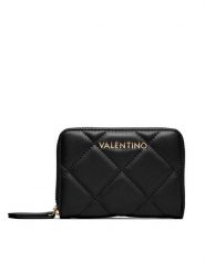Valentino Portfel Ocarina VPS3KK137R Czarny. Czarne portfele damskie Valentino, bez wzorów, ze skóry. Za 159.99 zł.