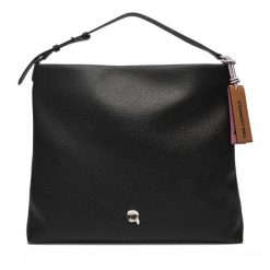 Torebka KARL LAGERFELD. Czarne torebki klasyczne damskie Karl Lagerfeld, bez wzorów, bez dodatków. Za 799.99 zł.