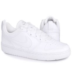 Buty damskie sportowe do chodzenia Nike COURT BOROUGH LOW RECRAFT. Białe buty sportowe na co dzień damskie Nike, bez wzorów, trekkingowe, nike court. Za 303.99 zł.