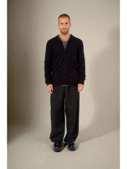 Perfect Cashmere Kaszmirowy kardigan w kolorze czarnym rozmiar: XL. Czarne kardigany męskie Perfect Cashmere, xl, bez wzorów, z kaszmiru, bez kołnierzyka. Za 456.99 zł.