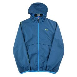 Second life - Kurtka dresowa męska niebieska - Jak nowy. Niebieskie kurtki treningowe męskie Puma, m, bez wzorów, z dresówki. Za 97.25 zł.