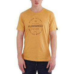 T-shirt męski Fundango Basic - T Logo-4 krótki rękaw. Żółte t-shirty męskie Fundango, m, bez wzorów, z bawełny, bez kołnierzyka. Za 99.00 zł.
